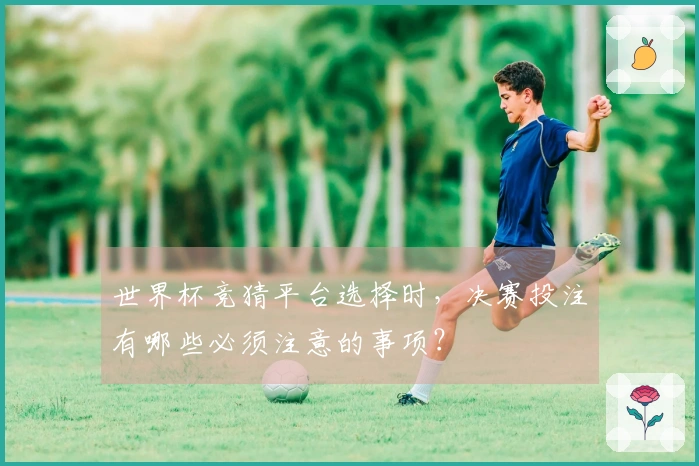 世界杯竞猜平台选择时，决赛投注有哪些必须注意的事项？